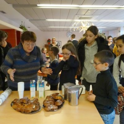 Moment de convivialité avec les jeunes musiciens